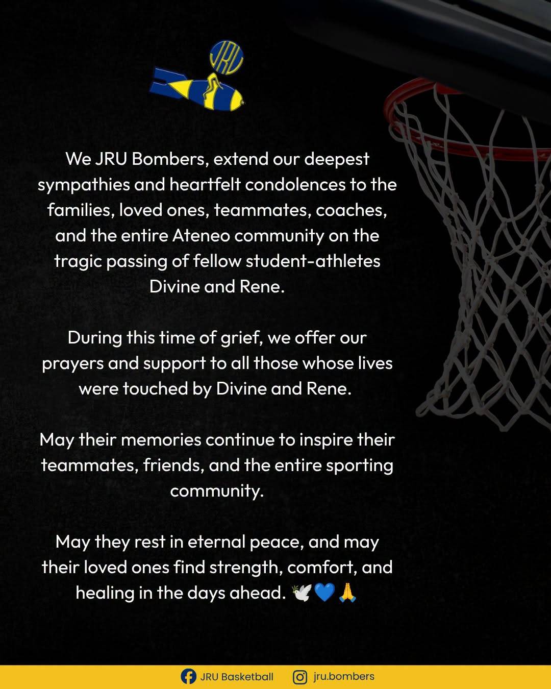 Photo courtesy of JRU Basketball/Facebook.