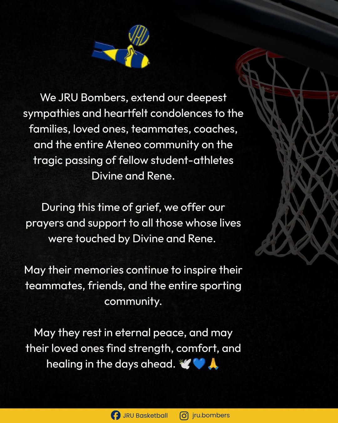 Photo courtesy of JRU Basketball/Facebook.