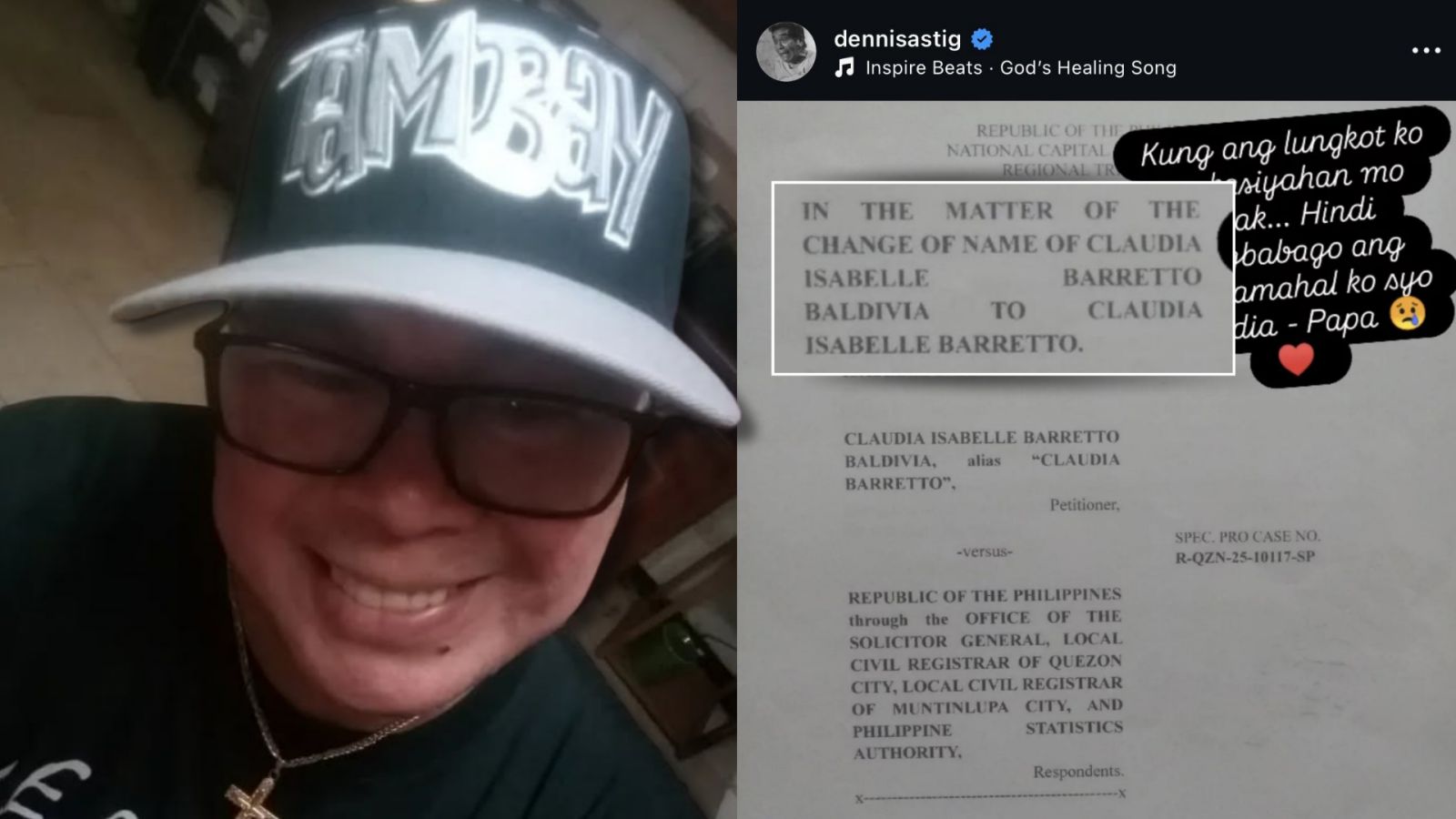 Dennis Padilla, ikinalungkot ang pagtanggal ni Claudia Barretto ng apelyido