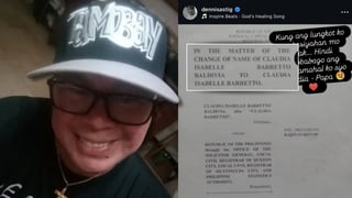 Dennis Padilla, ikinalungkot ang pagtanggal ni Claudia Barretto ng apelyido