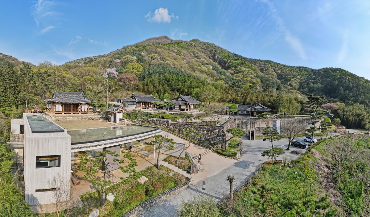 A RESTORED 250-year-old hanok reimagined as a serene heritage retreat in Wanju, where history and architecture blend seamlessly with nature.