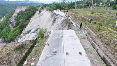 Public roads, bridges near epicenter of 7.8 magnitude quake damaged