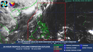 PAGASA monitors potential LPAs as monsoon rains hit Luzon