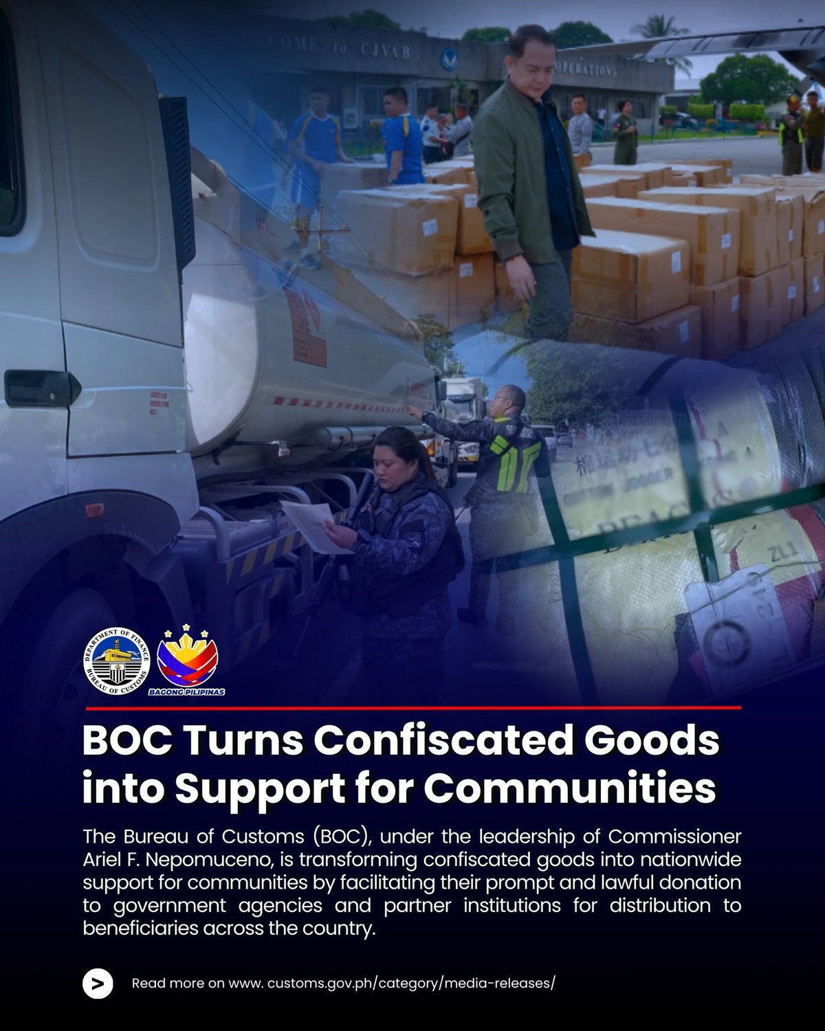BOC turns seized goods into aid for communities