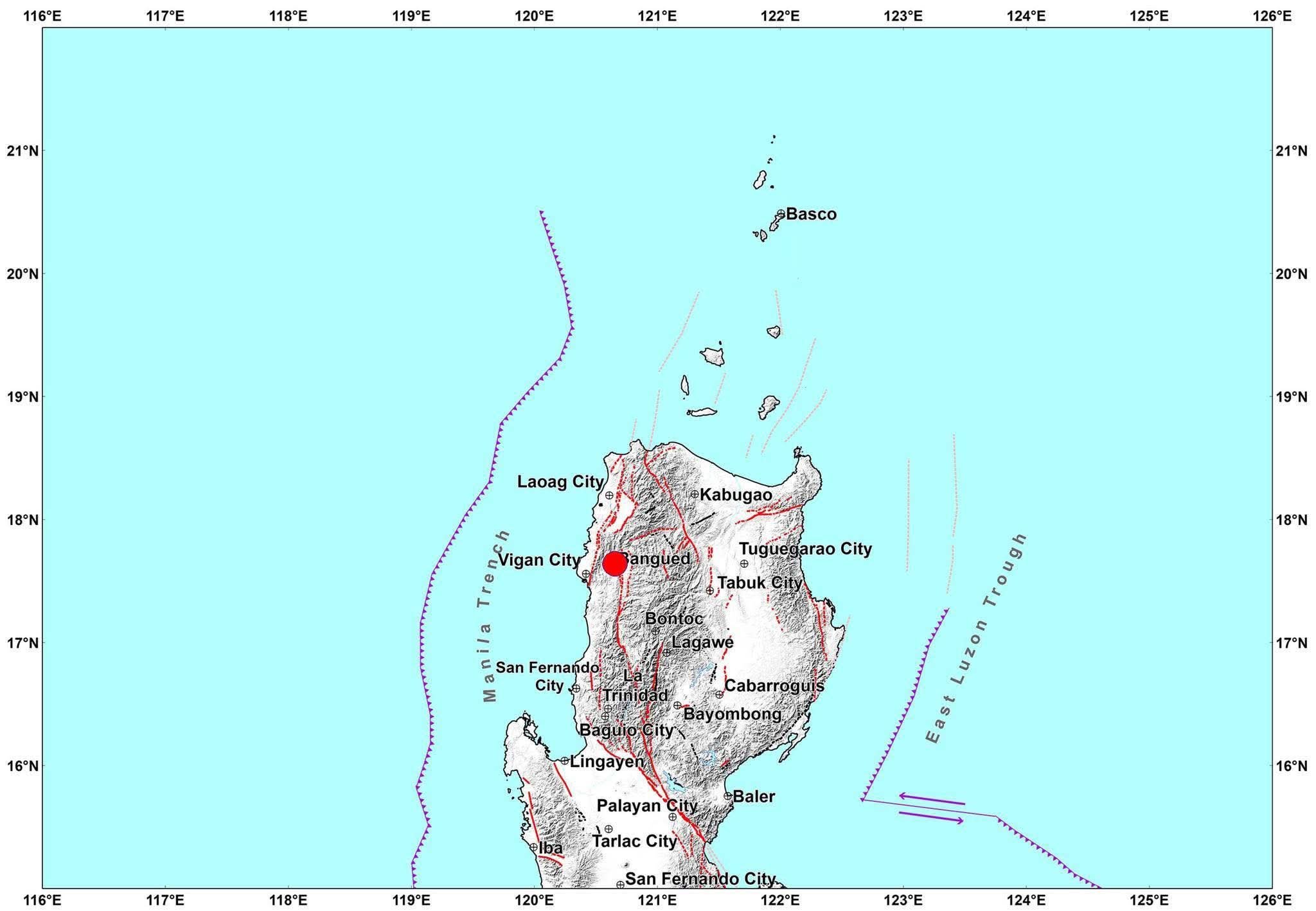 Magnitude 3.1 quake jolts Abra, no damage reported