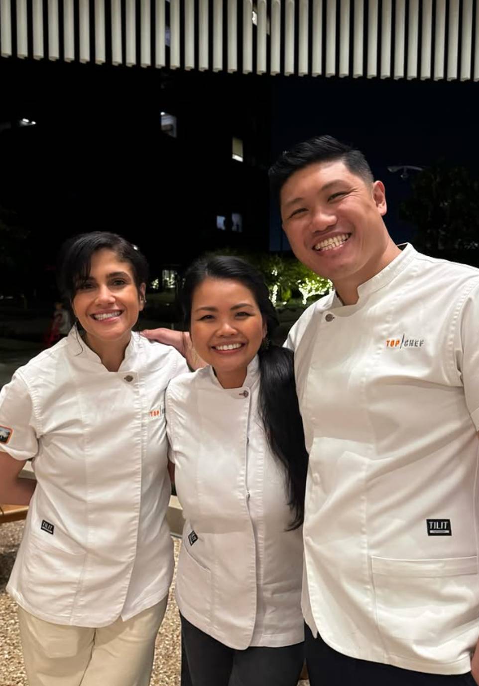 Chef Rhoda with her fellow Top Chef finalists Sherry Cardoso and Laurence Louie
