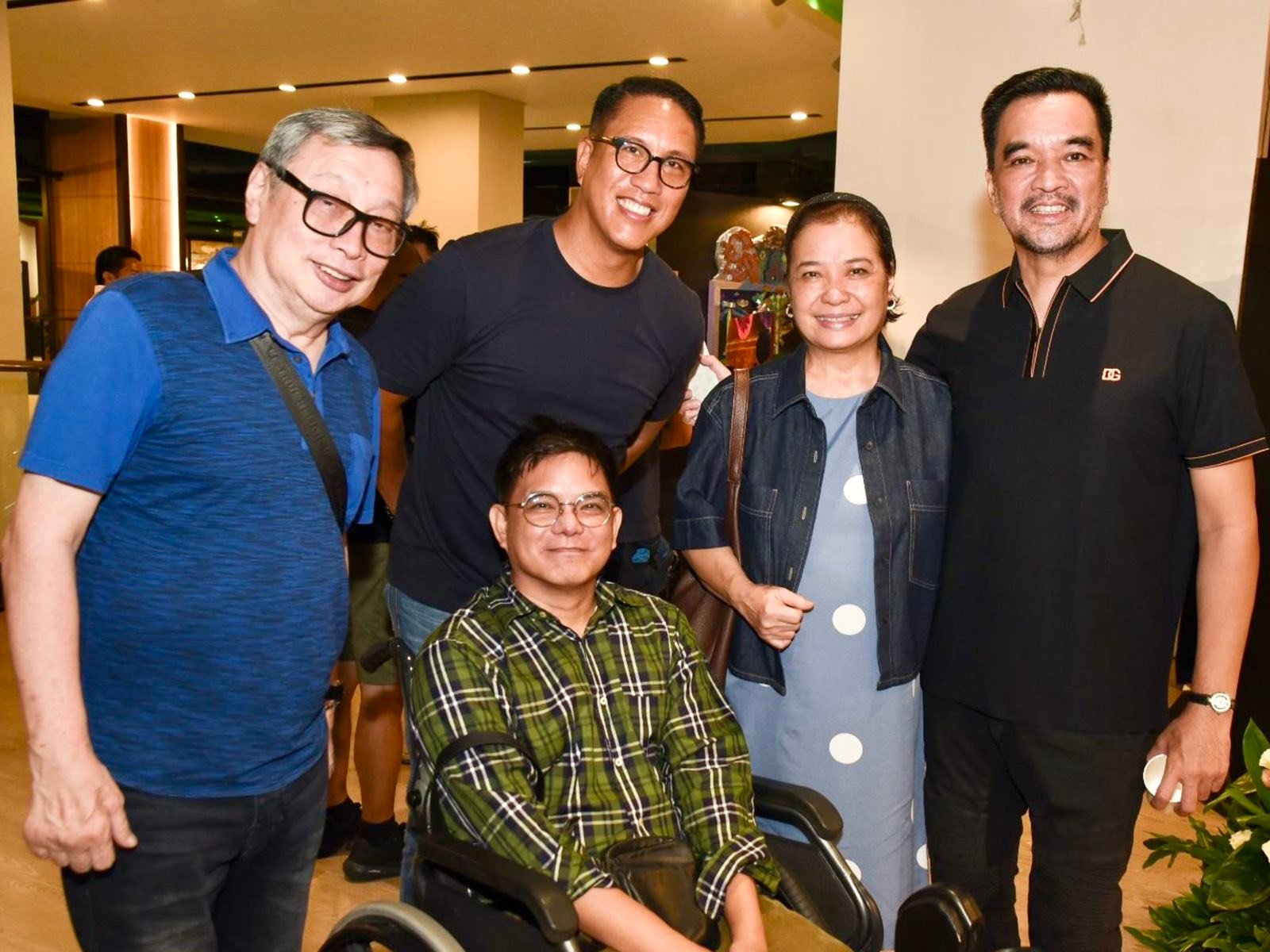 MUSEUM foundation head Danny Jacinto, Bric Bernas, Sarah Baviera, Monstera Artist Pido V and Florence-trained artist Danilo Arriola (seated).