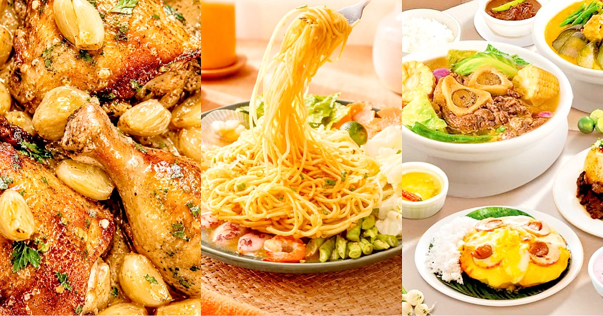 FROM Krazy Garlik’s signature 40 Cloves Chicken, to Mesa’s crowd-favorite Crispy Flying Seafood Noodles and Mangan’s hearty Bulalo with Mais, discover local dishes that bring comfort, nostalgia, and a taste of Pinoy pride to every celebration.