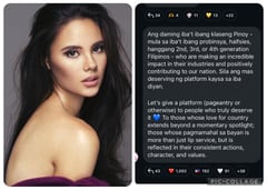 Catriona Gray calls for purpose-driven representation amid identity debate