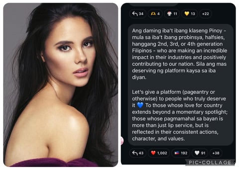 Catriona Gray calls for purpose-driven representation amid identity debate
