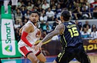 RJ Abarrientos of Barangay Ginebra continues to pose serious problems to TNT in their PBA Commissioner’s Cup best-of-seven title series.