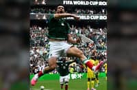 RAUL Jimenez celebrates after scoring a header that sealed Mexico’s 2-0 victory over South Africa in the opening salvo of the FIFA World Cup in Mexico City.