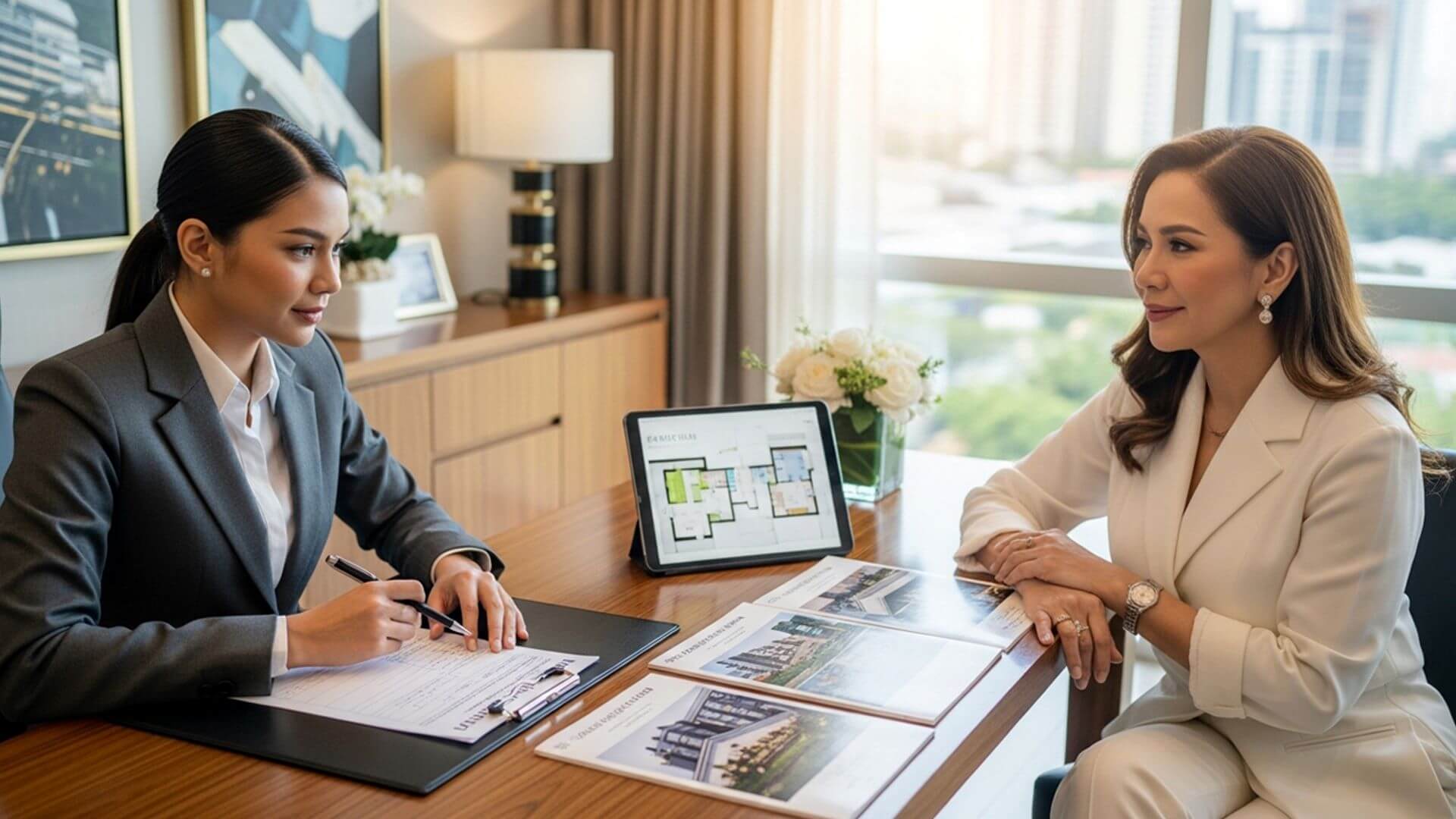 YOU may formally reserve your property by signing the agreement and paying the reservation fee.