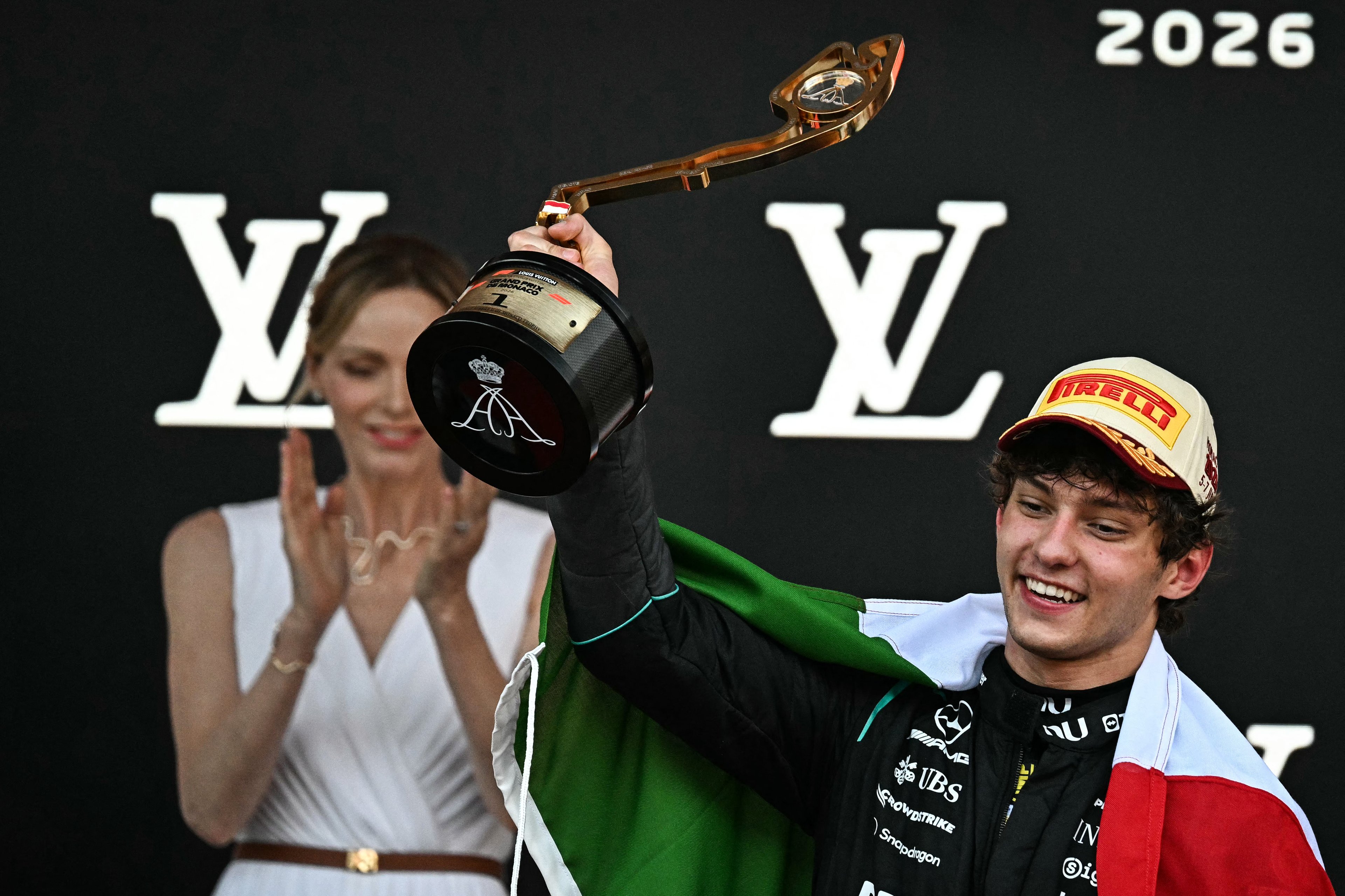 PODIUM celebration follows Kimi Antonelli’s Monaco triumph, putting the 19-year-old Italian within reach of an elite six-win streak.