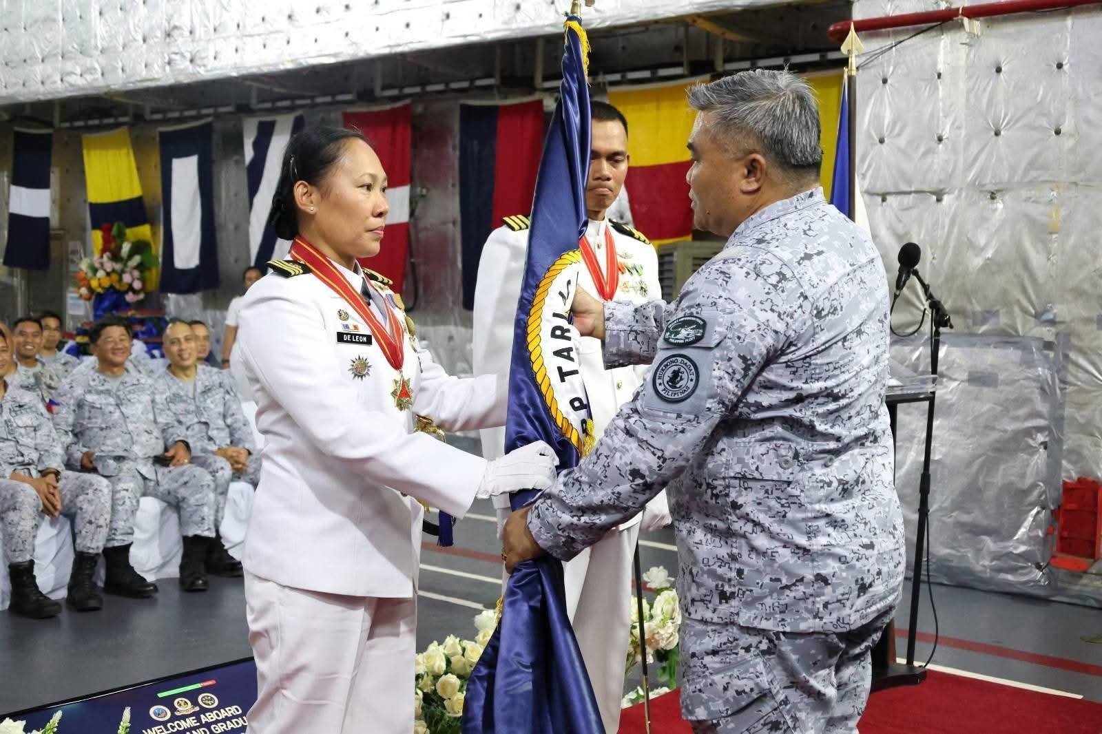 Philippine Fleet hails first female skipper of a landing dock 