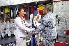 Philippine Fleet hails first female skipper of a landing dock 