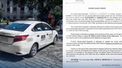 Dirty taxi falls during LTFRB crackdown