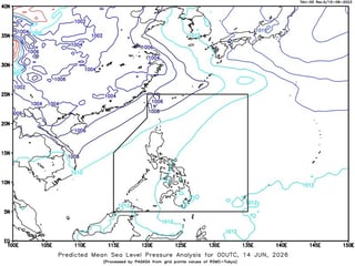 Rainy weather expected in parts of the Philippines as easterlies persist