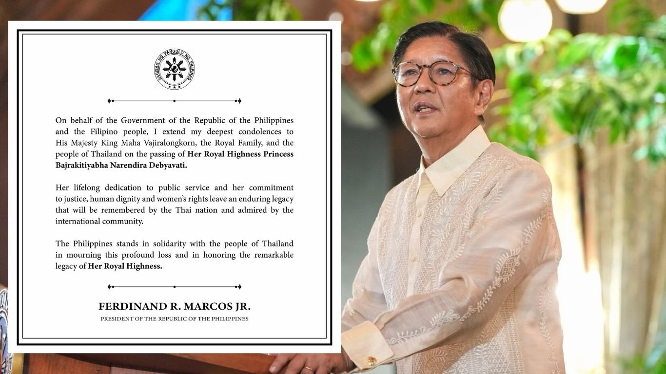 Marcos mourns Thai princess