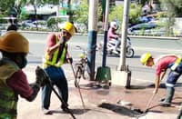 Weekend road repairs underway