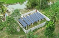 Solar-powered irrigation project in Leyte.
