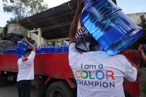Casino Plus rolls out P3-M quake relief, sets up tent village