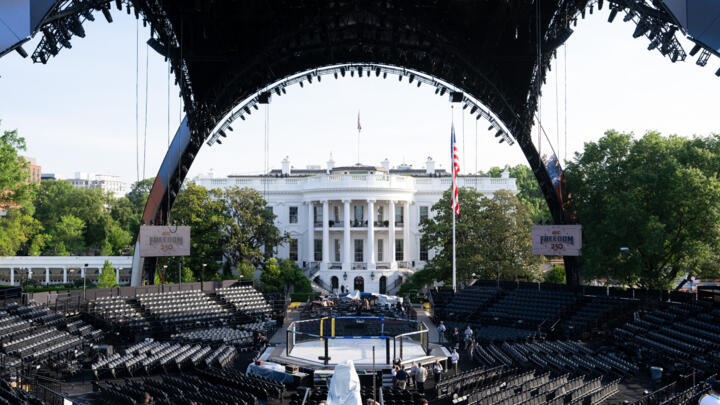 Trump marks 80th birthday with cage fight