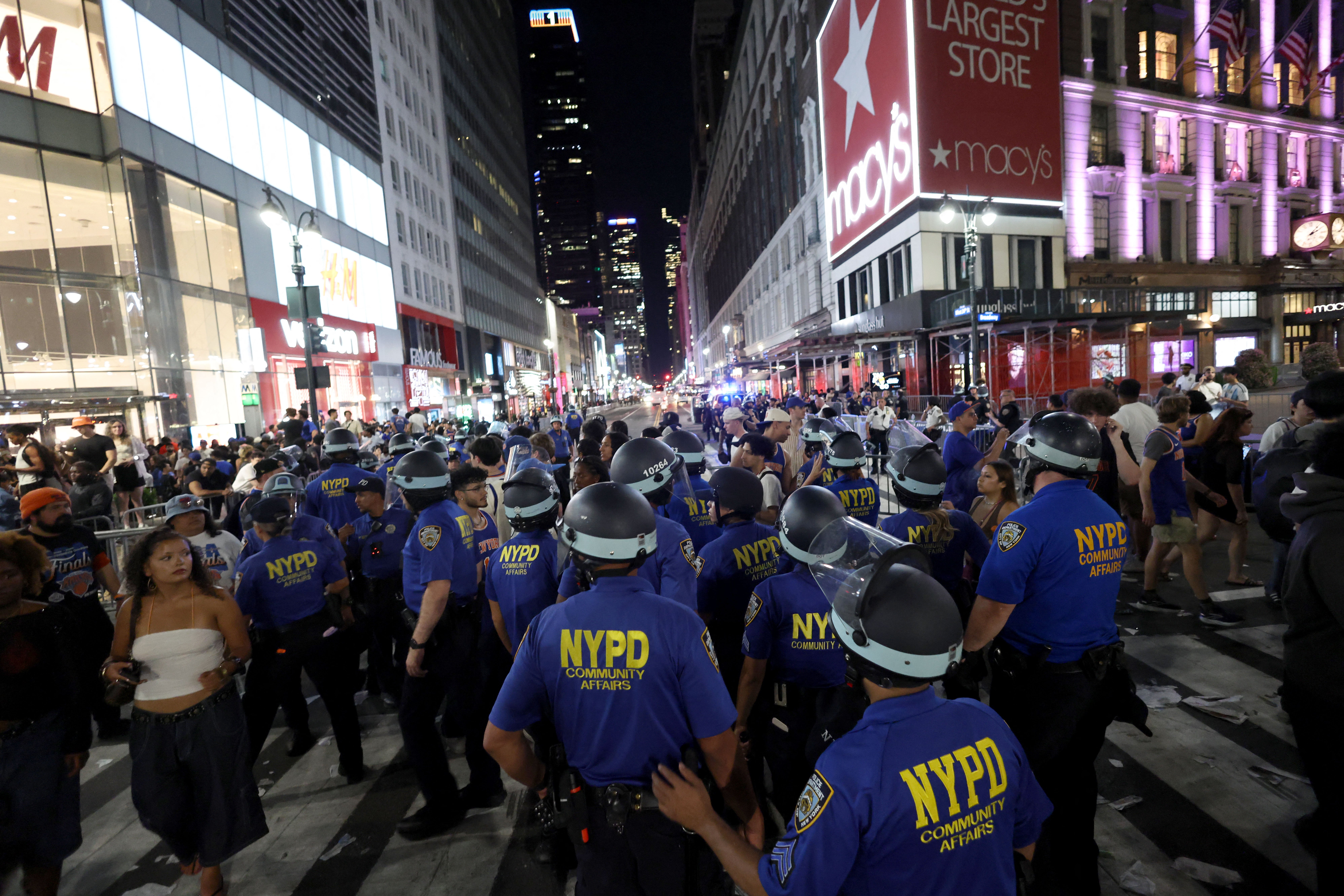 Dozens arrested in New York violence after Knicks win title