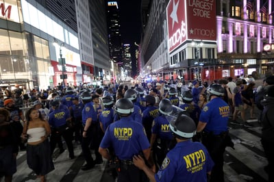 Dozens arrested in New York violence after Knicks win title