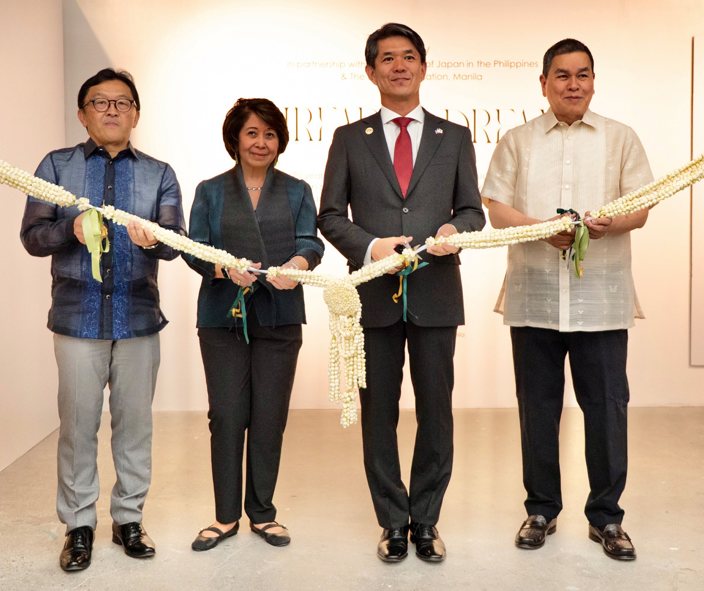 BEN Suzuki of Japan Foundation, Tina Colayco of Met Museum, Ambassador Endo Kazuya of Japanese Embassy in the Philippines and chairman of Suyen Corporation Ben Chan.