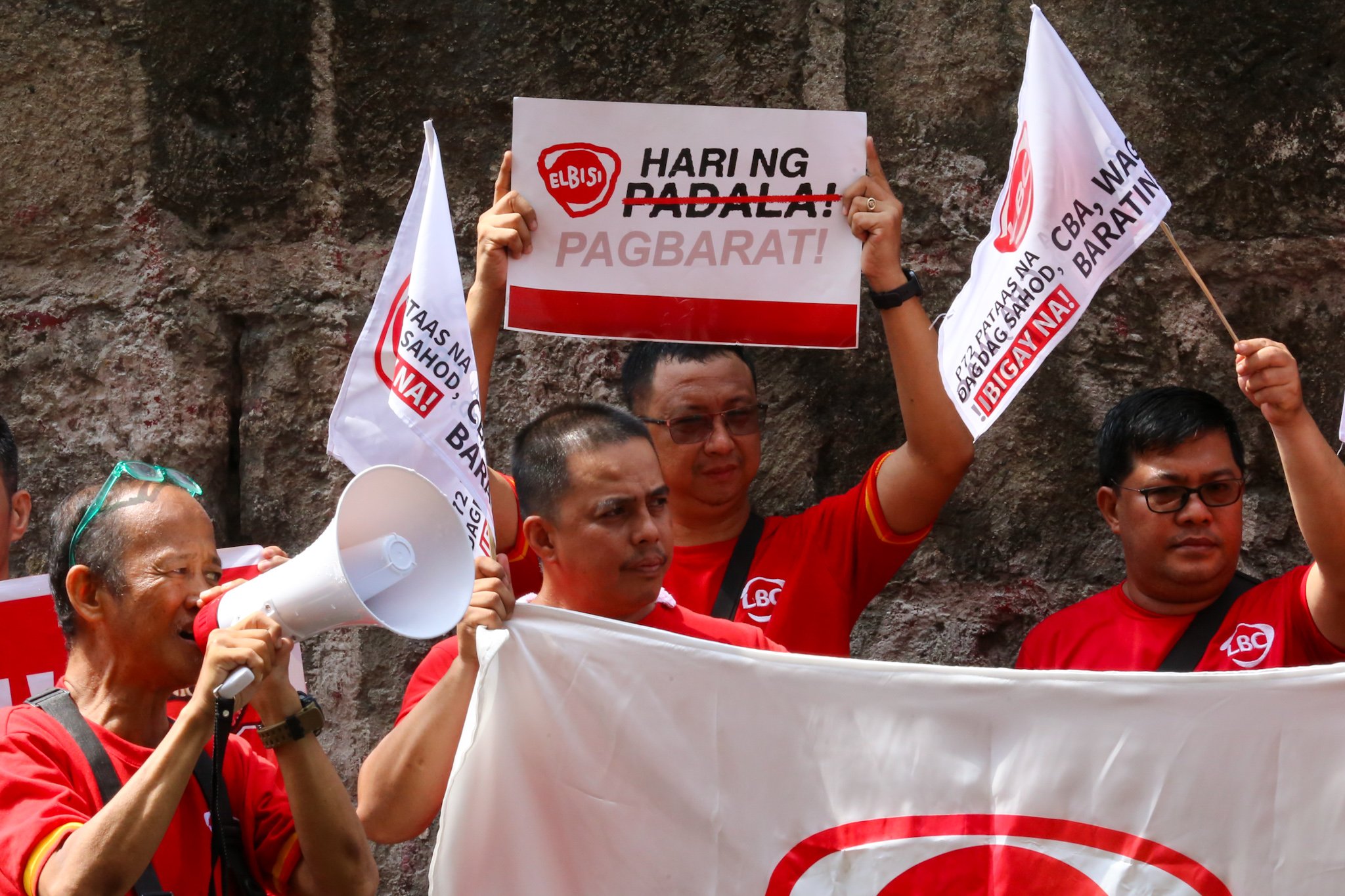 Labor union protest