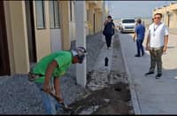 SECRETARY Aliling (second from right) inspects completed house-and-lot units at the Deca Homes Gensan 2 Development in Barangay Apopong, General Santos City.