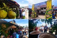 (From left to right) DAR Bohol Provincial Office Head Dr. Ronald Pumatong and DAR Region 7 Director Melvin Castor Silvestre joined Catigbian Mayor Benhie Oliva to officially open the 76th Katigbawan Festival and Farmer's Day Celebration on Monday, June 15 at Catigbian, Bohol. (PHOTO COURTESY of DYRD Tagbilaran Radio).