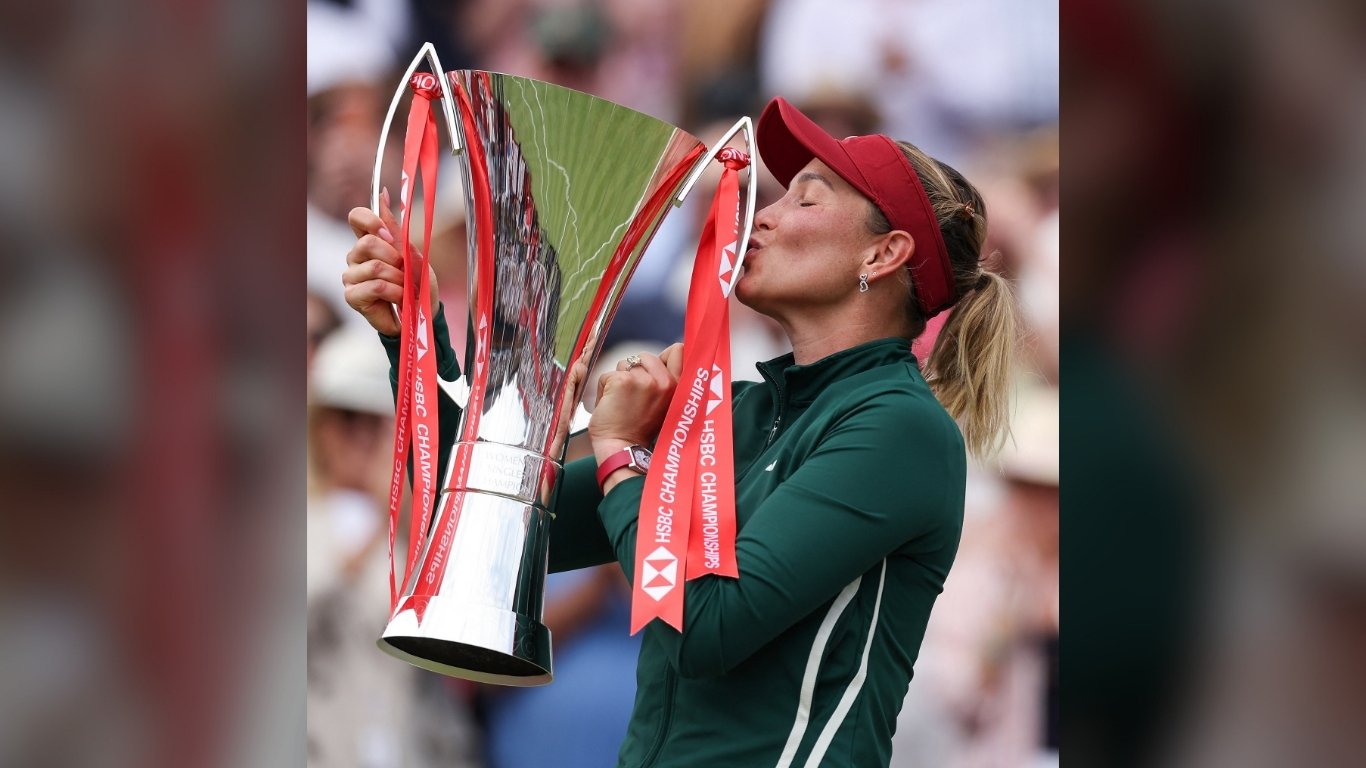 DOMINANT DONNA: Vekic shocks Raducanu, lifts Queen’s Club trophy