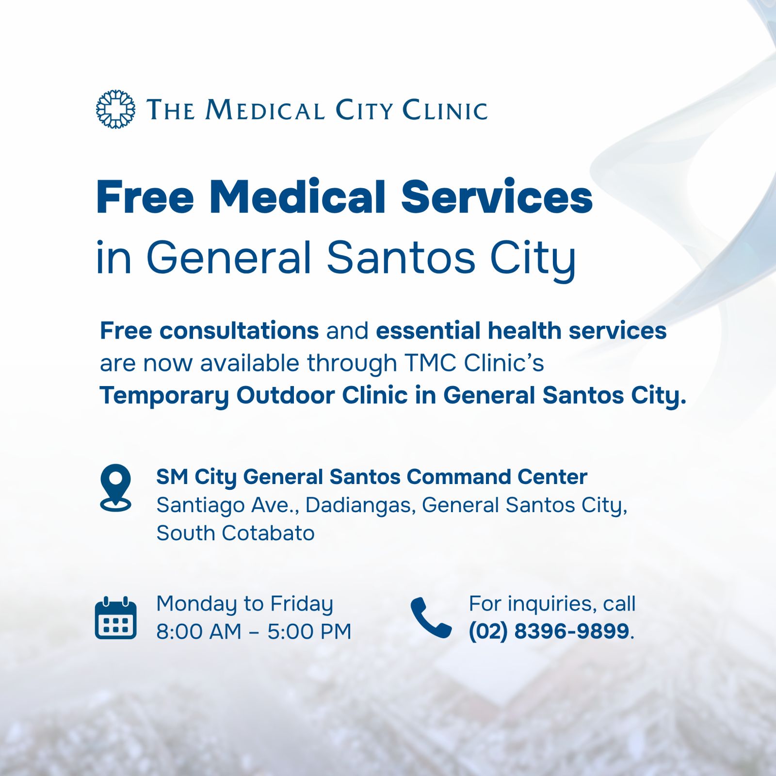 The Medical City Clinic offers free medical services to quake victims in GenSan