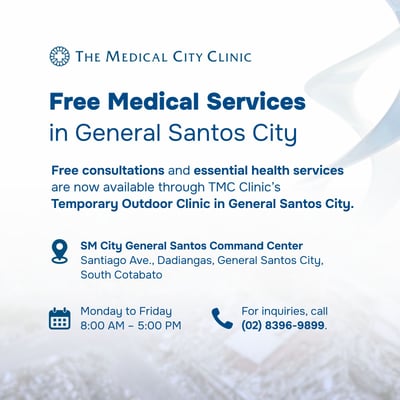 The Medical City Clinic offers free medical services to quake victims in GenSan