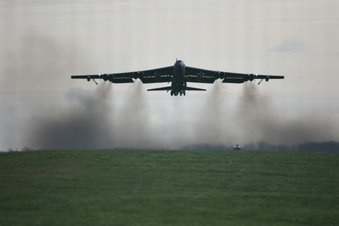 US B-52 bomber crashes in California: Air Force base