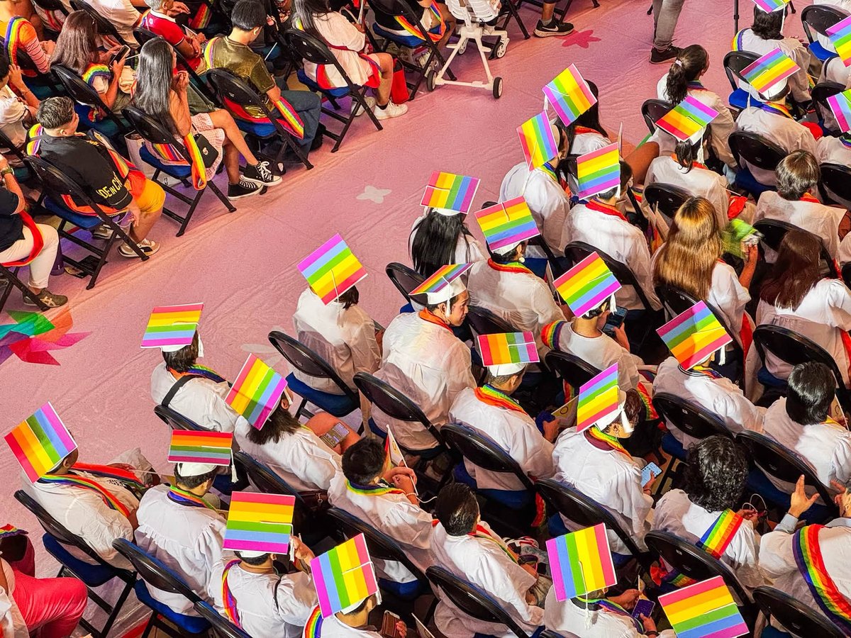 Rainbow graduates march with pride
