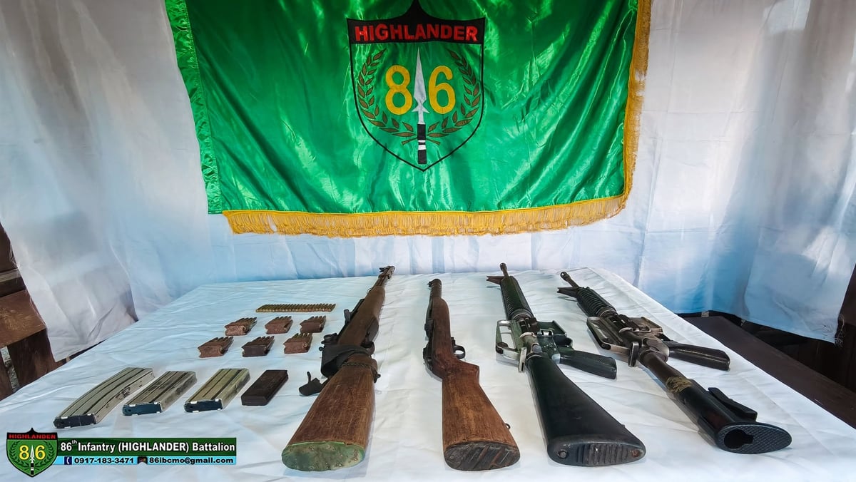 Army recovers high-powered firearms, war materiel in Quirino province