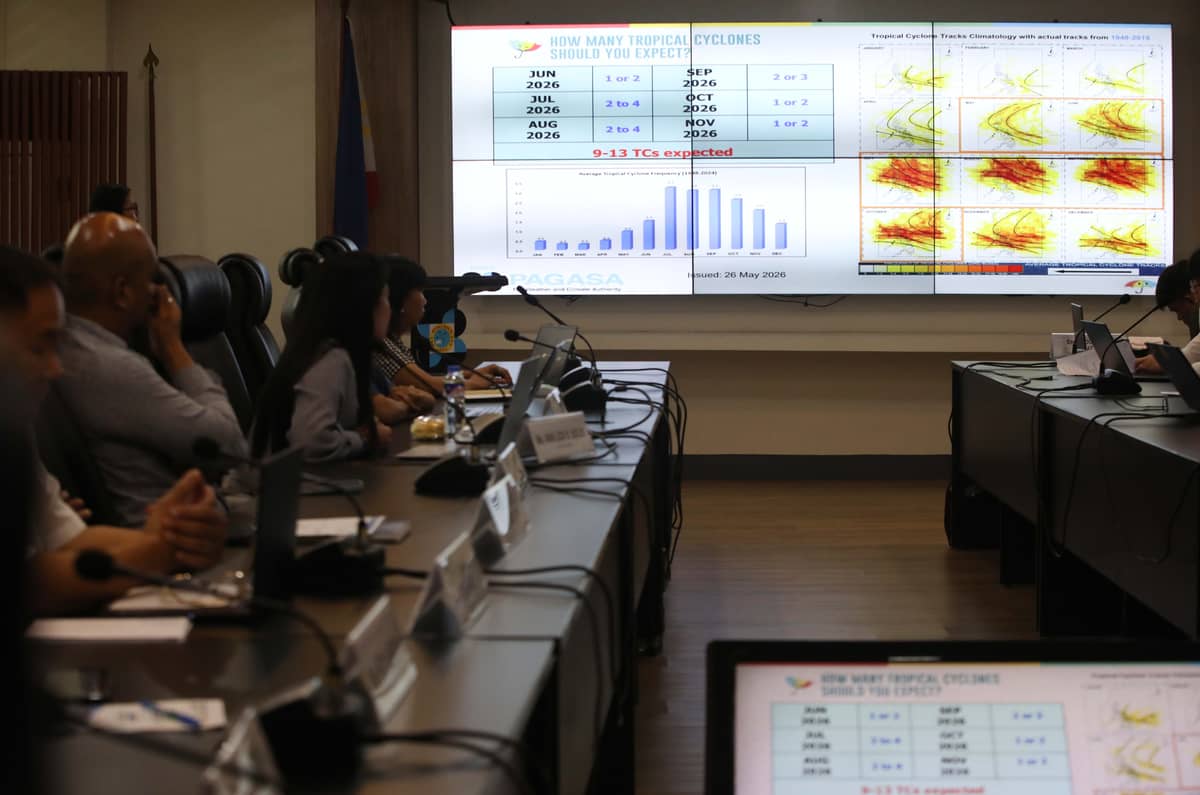 (June 15 2026) PAGASA officials hold a press conference in line with the observance of Typhoon and Flood Awareness Week (TFAW), held at the Amihan Conference Room of the PAGASA Science Garden Compound in Quezon City on Monday, June 15, 2026, as they give developments of the El Nino phenomenon which started last month and will persist until 2027. Photo/Analy Labor