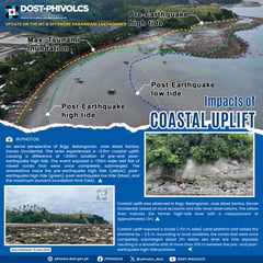 Cotabato trench shifts lift Southern Mindanao Coasts - PHIVOLCS