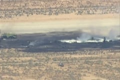 Fiery U.S. bomber crash claims 8