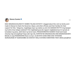 Sharon rumesbak sa ‘maleta’ issue: 'Ang kakapal ng mukha ninyo'