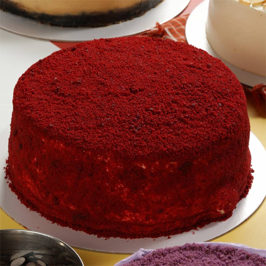 RED Mocha Crunch Cake.