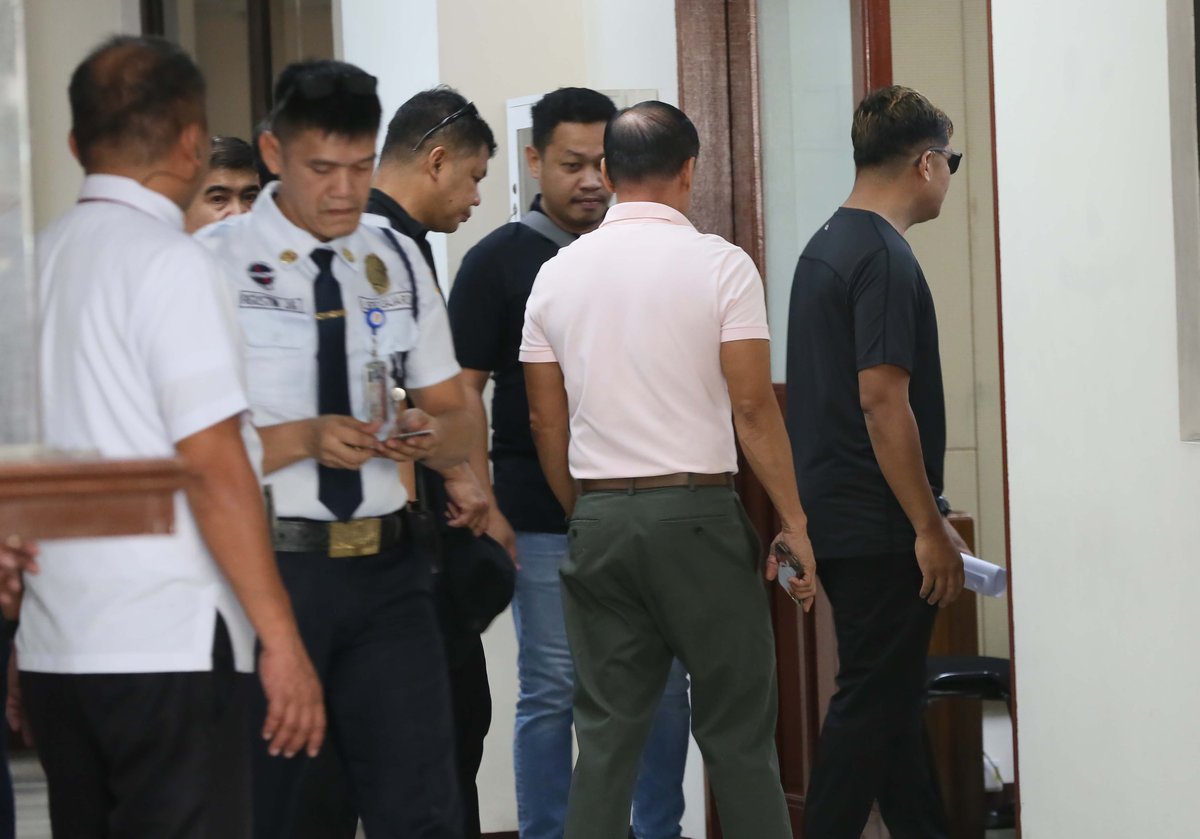 (June 17 2026) Five ex marines former bodyguards and allegedly bagmen of former Rep. Elizaldy Co, arrive at the office of the Ombudsman in Quezon City on Wednesday June 17 2026, appearing upon the invitation of Ombudsman investigators to submit their individual affidavits regarding a P805-billion flood control scam. Photo/Analy Labor