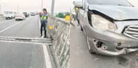 Flying Skyway projectile nearly fatal
to motorist