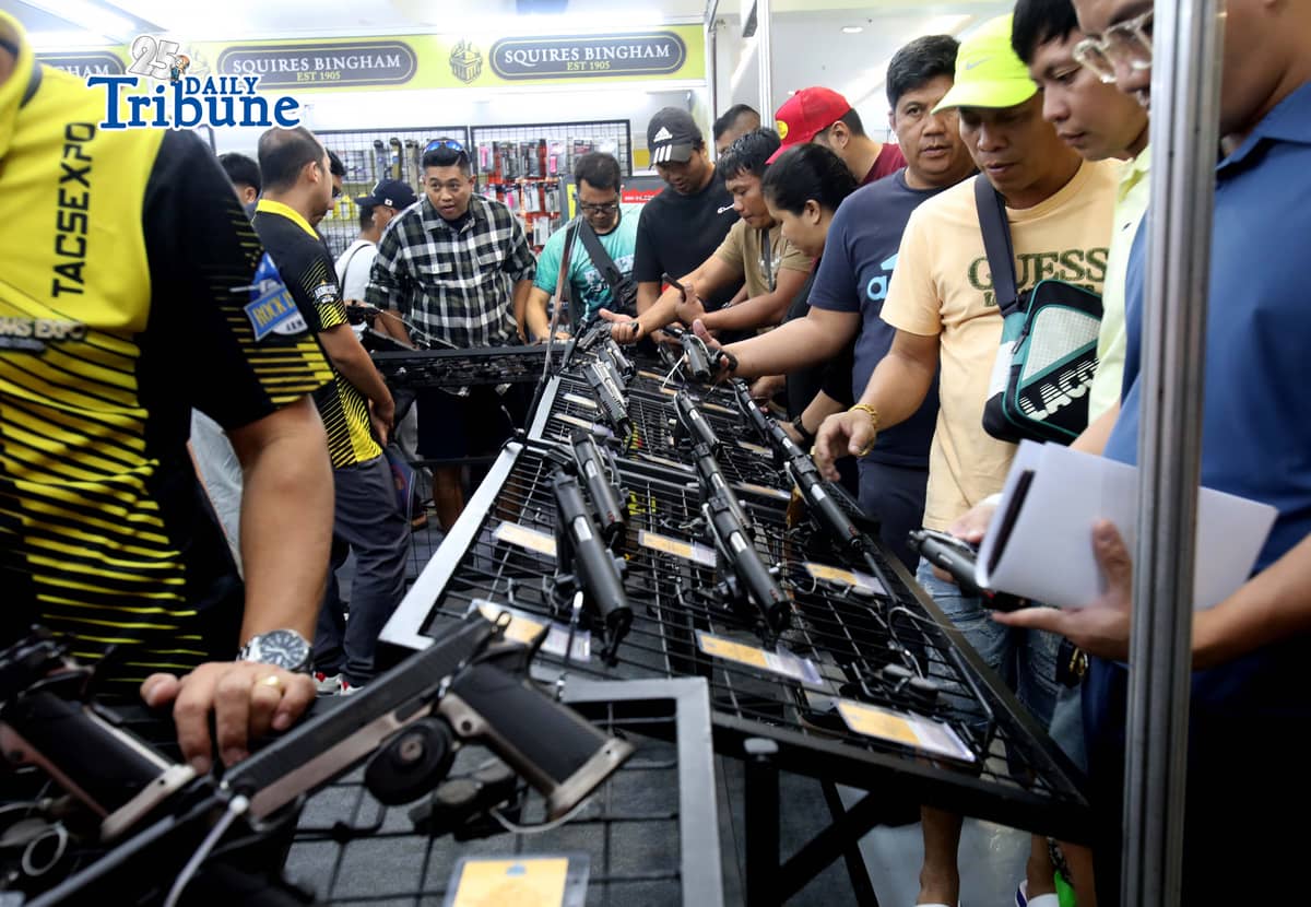 (June 18 2026) Gun enthusiasts flocked to the 26th Tactical, Survival and Arms Expo 2026 an  exhibition focused on defense, security, emergency disaster preparedness, and sustainable survival solutions, at SM Megamall in Mandaluyong City on Thursday June 18 2026. Photo/Analy Labor