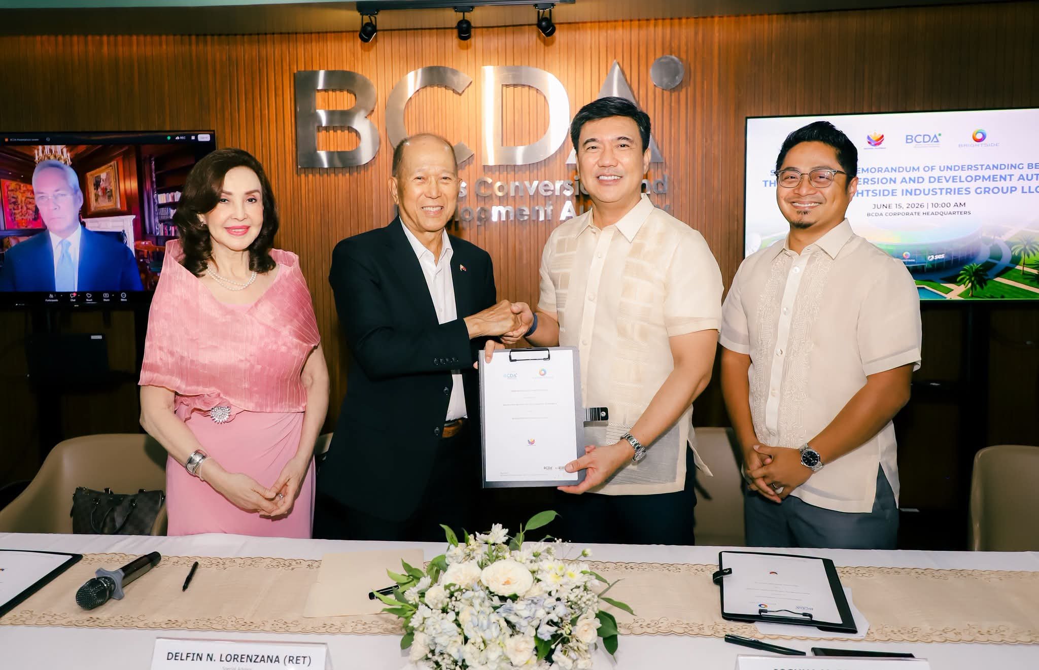 BCDA, Brightside to explore digital infrastructure in Morong