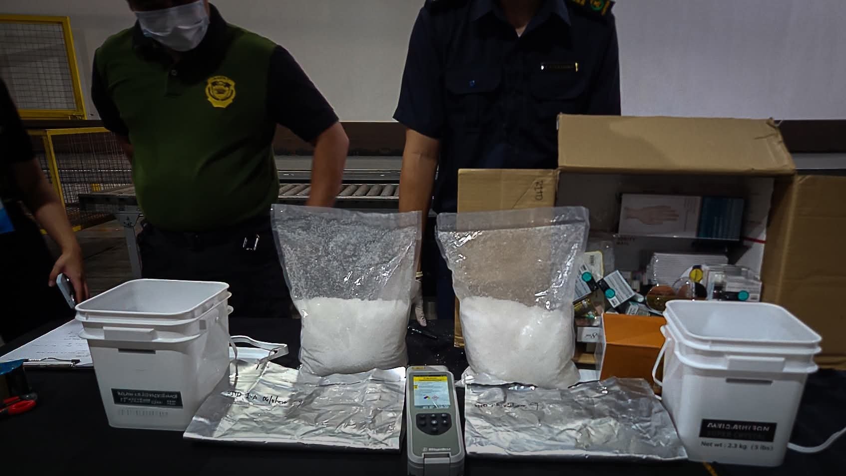 P27.54M shabu inside salon products seized in Port of Clark