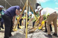 A groundbreaking ceremony was held Friday for a 2.48-km road and 151-meter bridge in Catubig, Northern Samar under the PAMANA peace and development program.